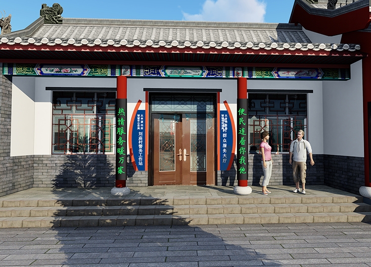 太平鎮(zhèn)劉廟村祠堂外觀設(shè)計